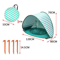 New Kids Beach Shade Splash Tent Bundle Of Joy Emporium