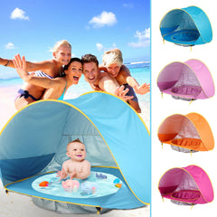 Baby Beach Tent Kids Outdoor Camping Easy Fold Up Waterproof  Up Sun Awning Tent UV-protecting Bundle Of Joy Emporium