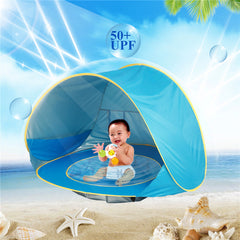 Baby Beach Tent Kids Outdoor Camping Easy Fold Up Waterproof  Up Sun Awning Tent UV-protecting Bundle Of Joy Emporium