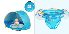 Baby Beach Tent Kids Outdoor Camping Easy Fold Up Waterproof  Up Sun Awning Tent UV-protecting Bundle Of Joy Emporium