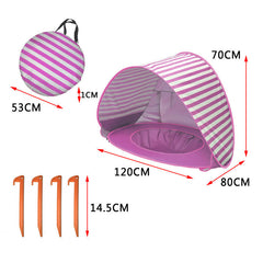 New Kids Beach Shade Splash Tent Bundle Of Joy Emporium