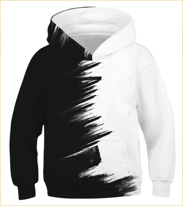 Art Digital Print Children's Hooded Long-Sleeved Sweater